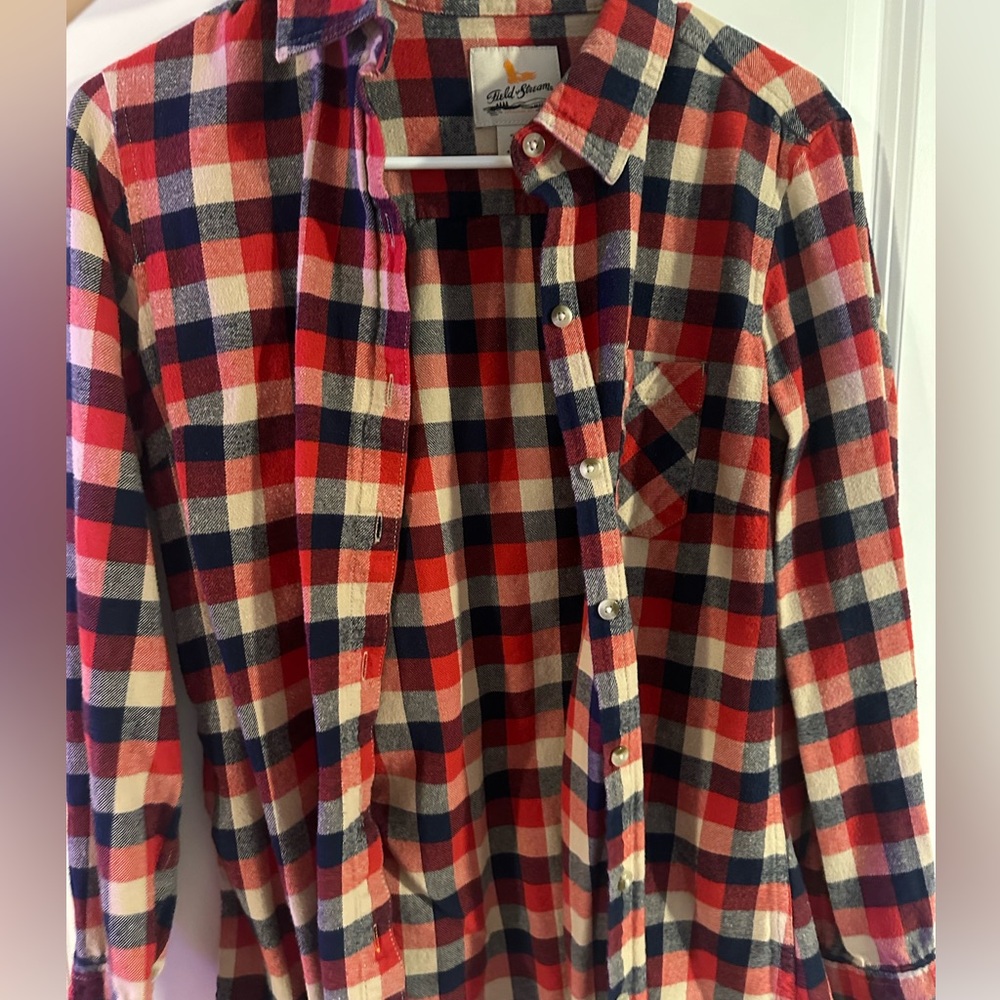 Women’s Field & Stream Checkered Flannel, Size Medium